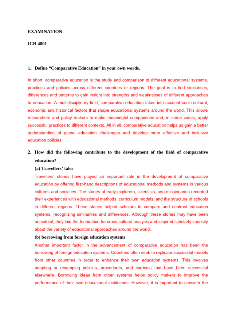 Understanding Comparative Education Systems | PDF | Apartheid