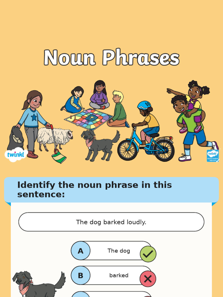 T e 1657120857 Noun Phrases Powerpoint Quiz Ver 1 | PDF | Adjective ...