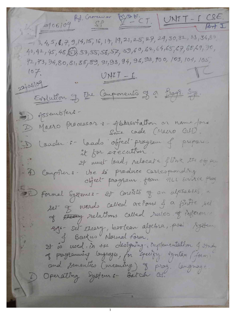 SP Unit - 1 | PDF
