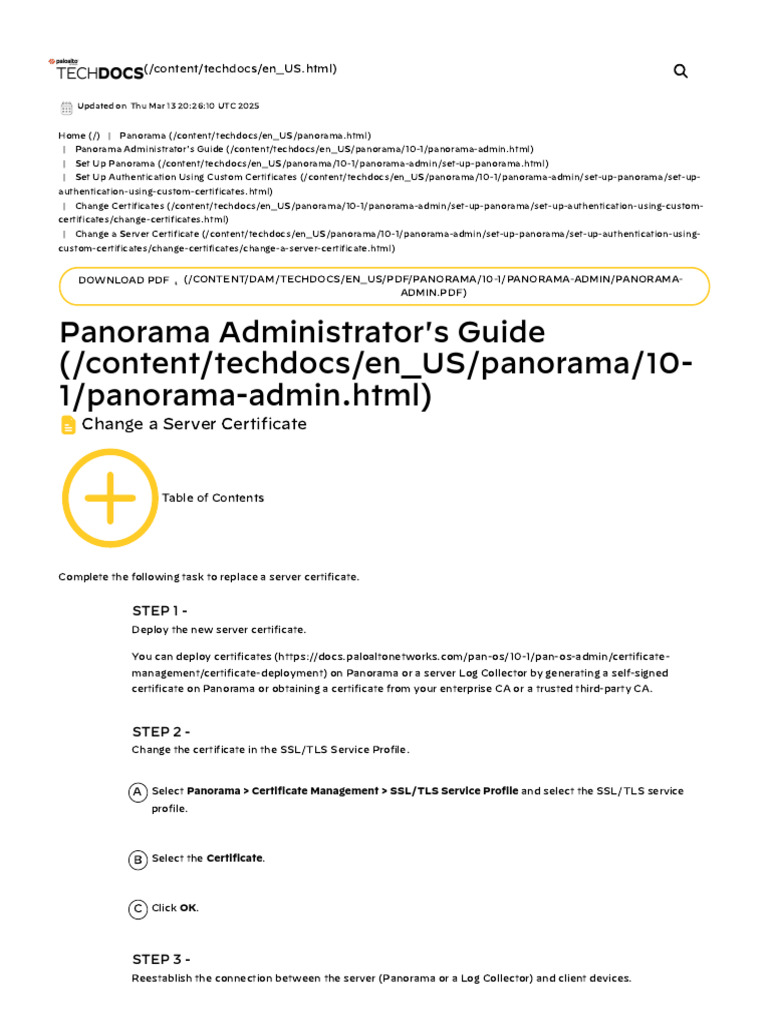 Change Server Certificate Guide | PDF | Public Key Certificate ...