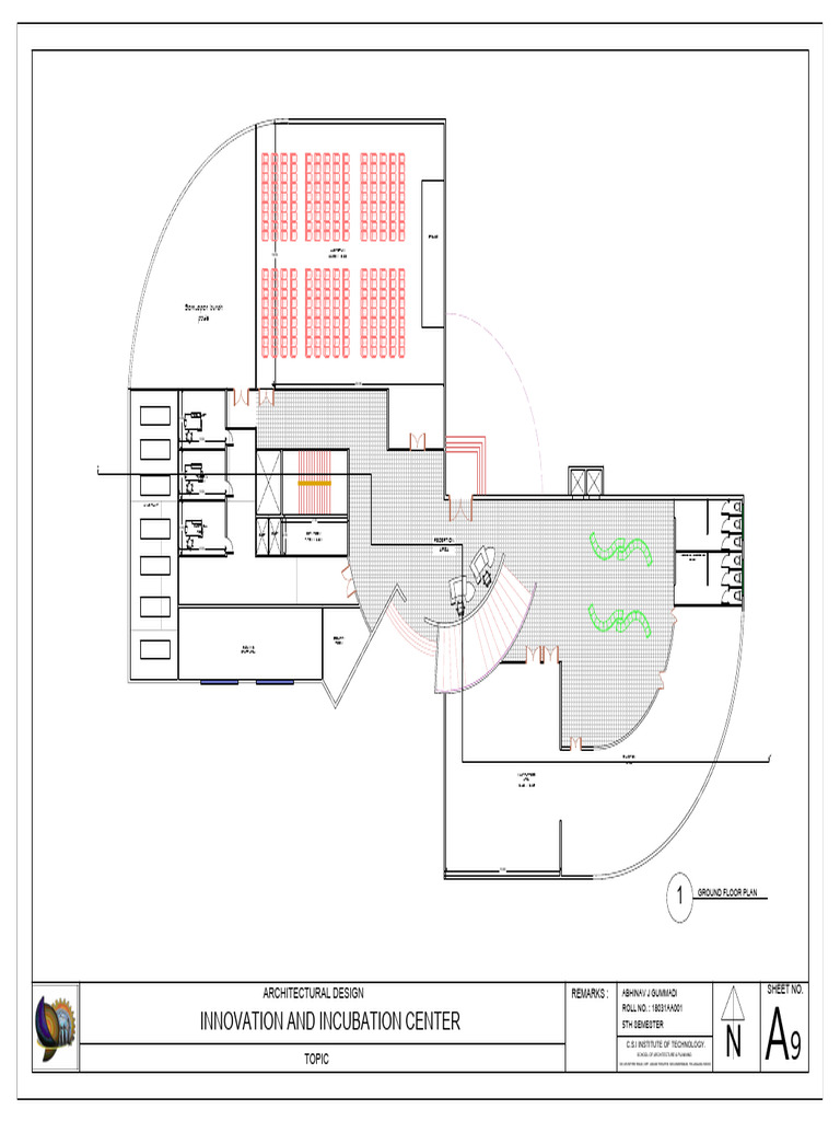 Ground Floor Plan for Innovation Center | PDF | Building Technology ...
