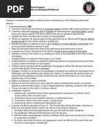 Yellow and Red Card Offence Codes | PDF | Ball Games | Football Codes