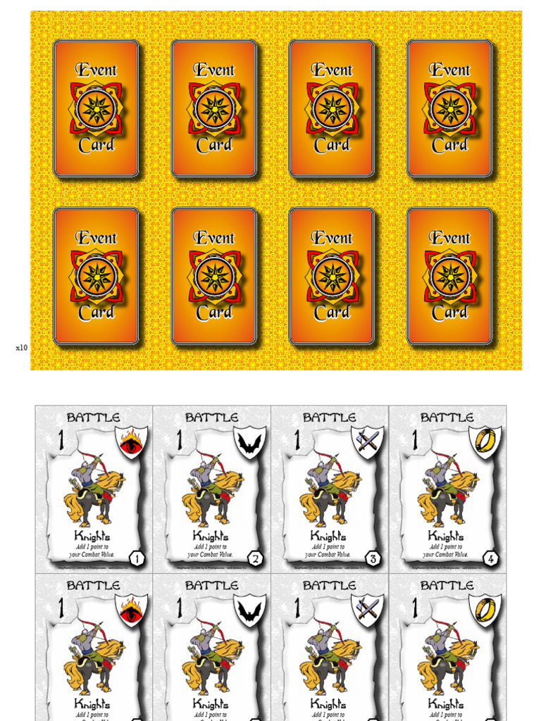Battle RingMaster Card Details | PDF | Warfare | Military