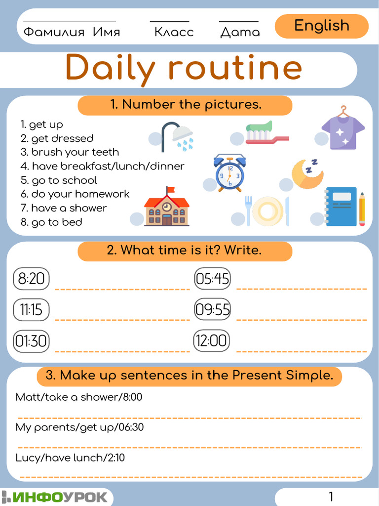 Daily Routine | PDF | Lunch | Cuisine