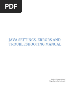 Java Settings Help Manual for E-Procurement | PDF | Login | Password