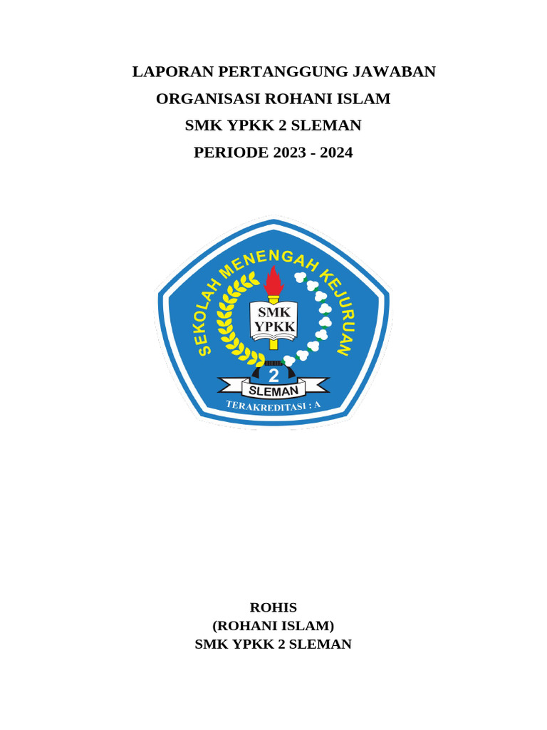 Laporan Pertanggungjawaban ROHIS 2023-2024 | PDF