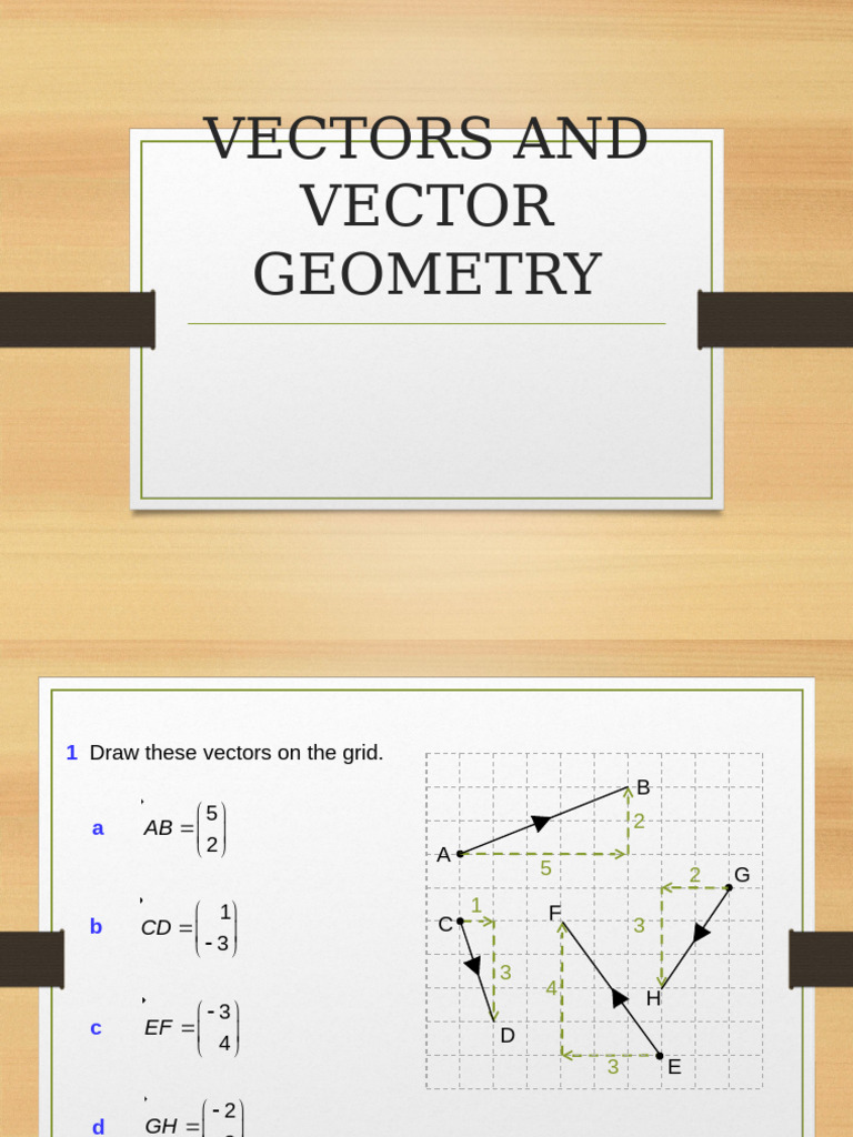 Vector Geometry and Algebra Basics | PDF