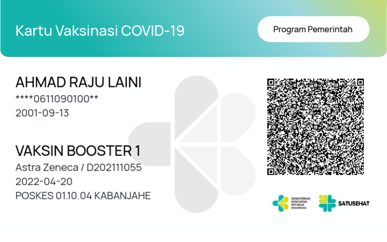 Vaccine-Certificate-Dose 3-Ahmad Raju Laini-501 | PDF