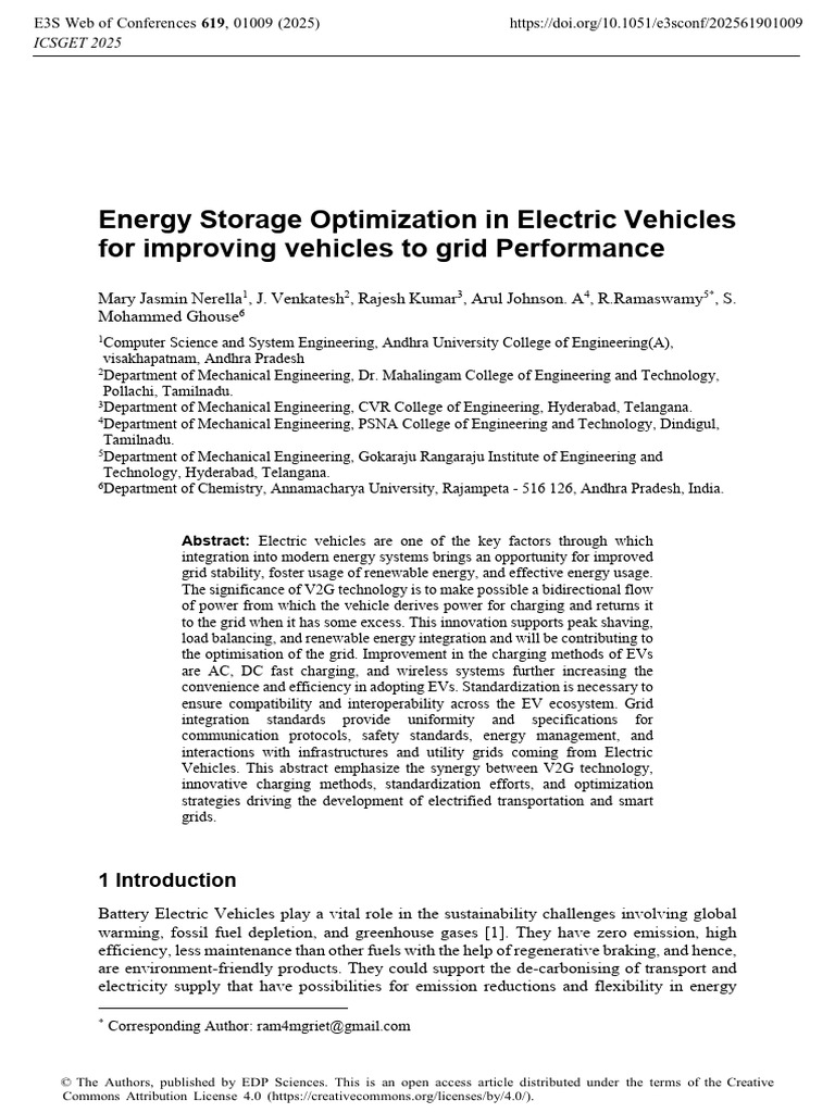 EV Energy Storage Optimization Strategies | PDF | Electric Vehicle ...