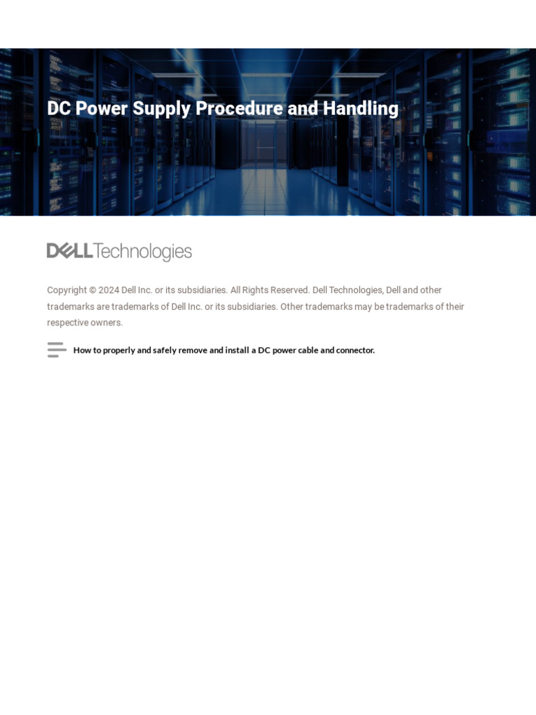 DC Power Supply Procedure | PDF | Electrical Connector | Power Engineering
