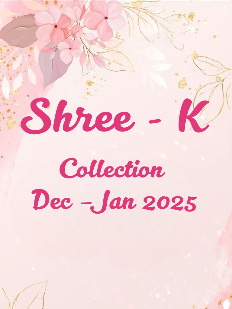 Shree K Collection Dec Jan 2025 Fabrics Pdf
