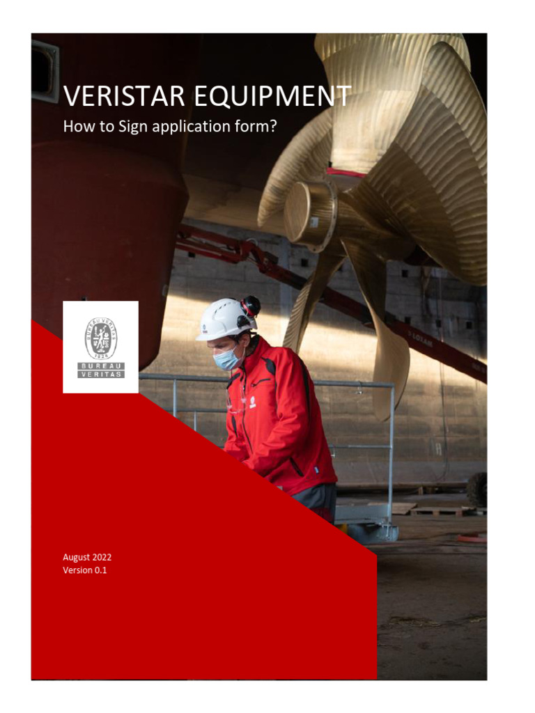 Signing Application Form in Veristar | PDF