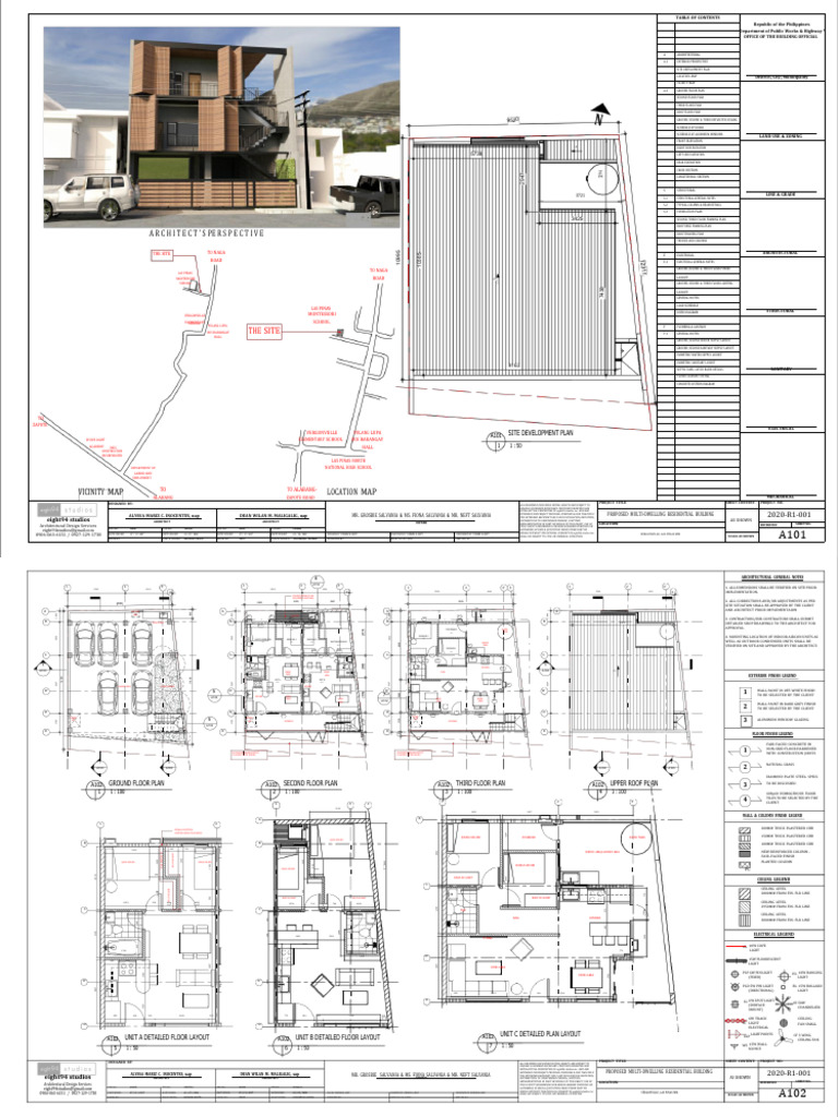 Proposed Multi-Dwelling Building Plans | PDF | Building Engineering ...