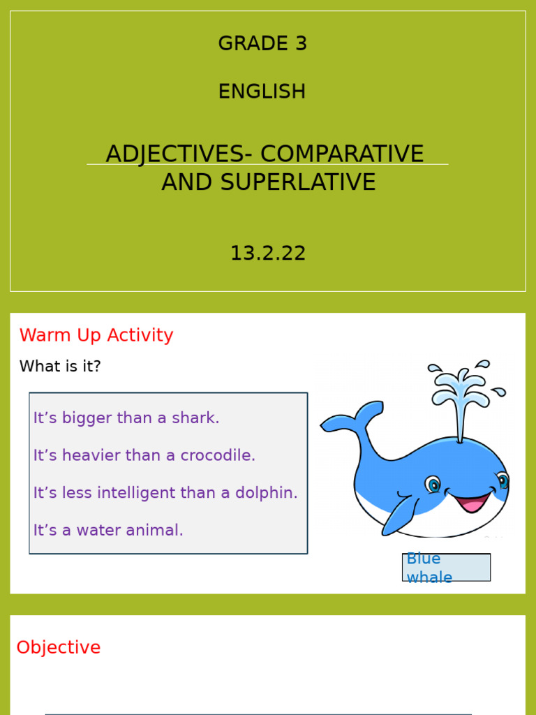 Comparative and Superlative Adjectives Guide | PDF | Adjective | Syntax