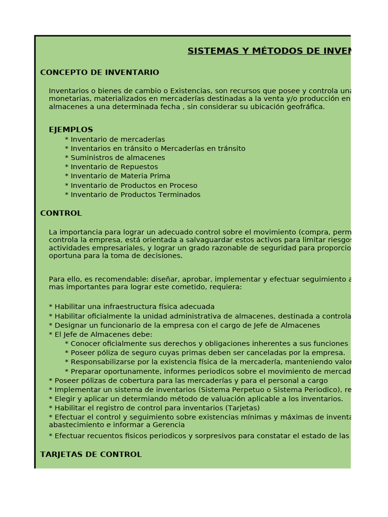 TEMA 4 Inventarios COMPLETO | PDF | Business | Contabilidad