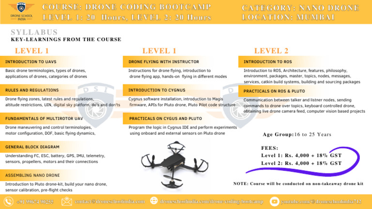 Drone Training Course Overview | PDF | Unmanned Aerial Vehicle ...