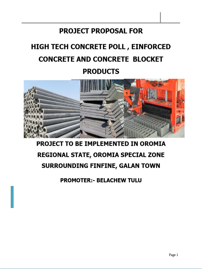 Project Proposal Reinforced | PDF | Concrete | Building Materials