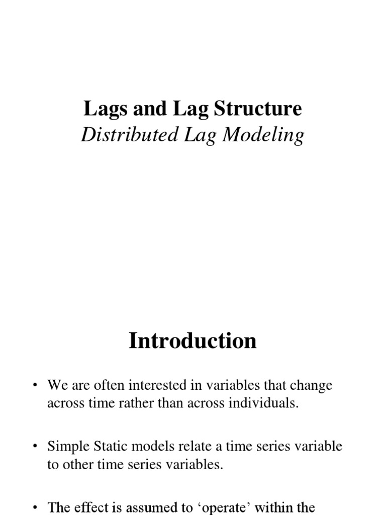 Types of Lag Structures in Modeling | PDF | Akaike Information ...