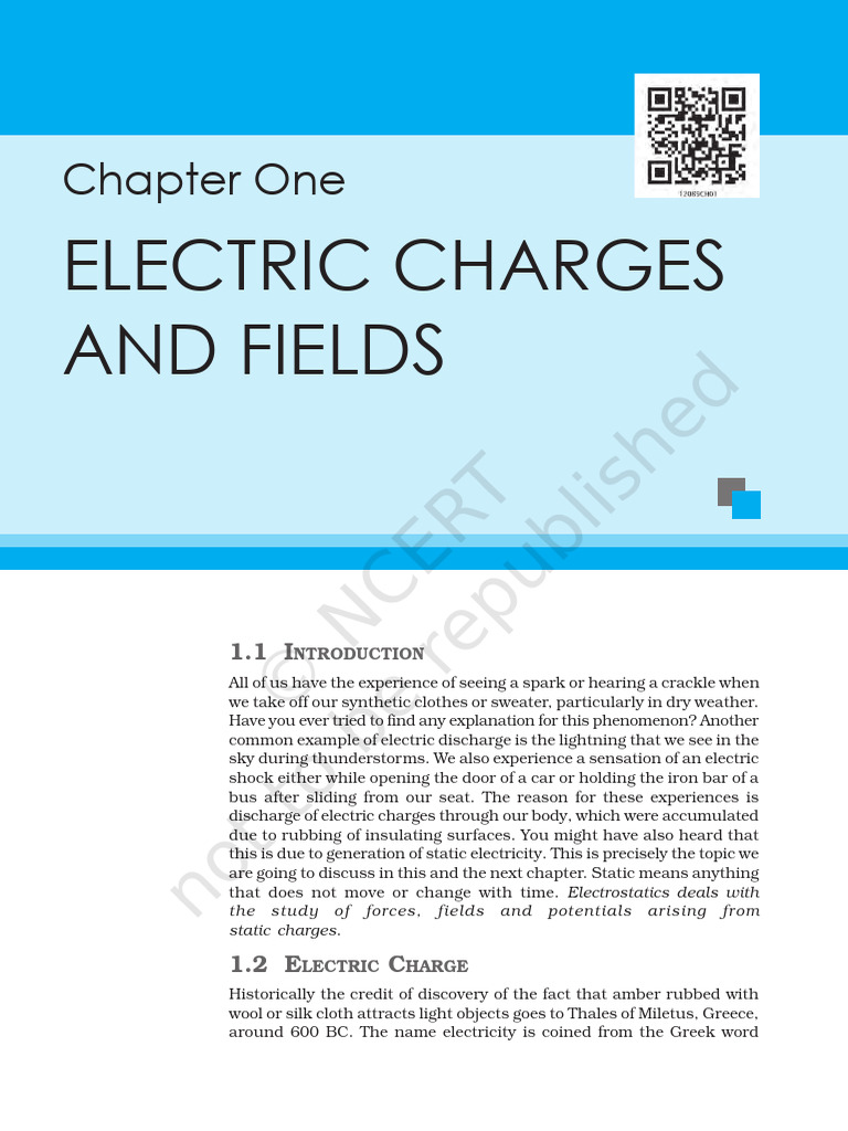 Understanding Electric Charges and Fields | PDF | Electric Charge | Force