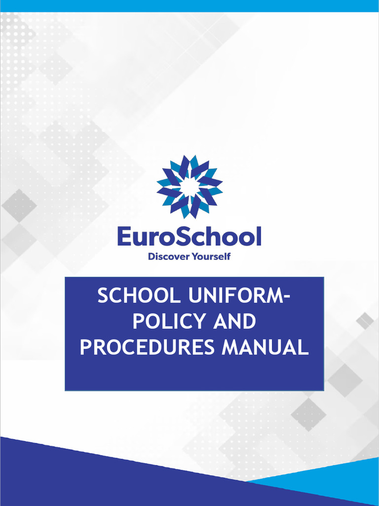 School Uniform Policy Manual | PDF | Receipt | Disciplines