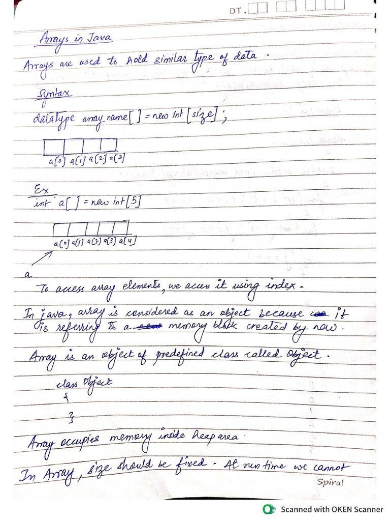 1D, 2D, 3D, Jagged Arrays in Java | PDF
