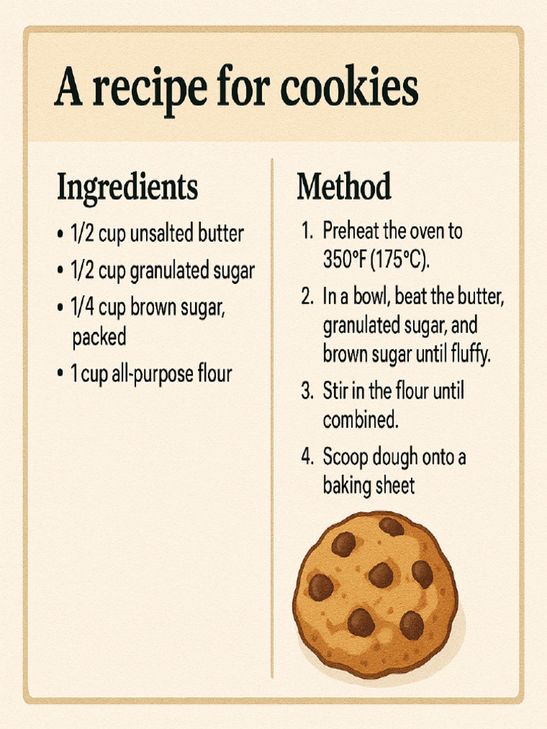 Cookie Recipe | PDF