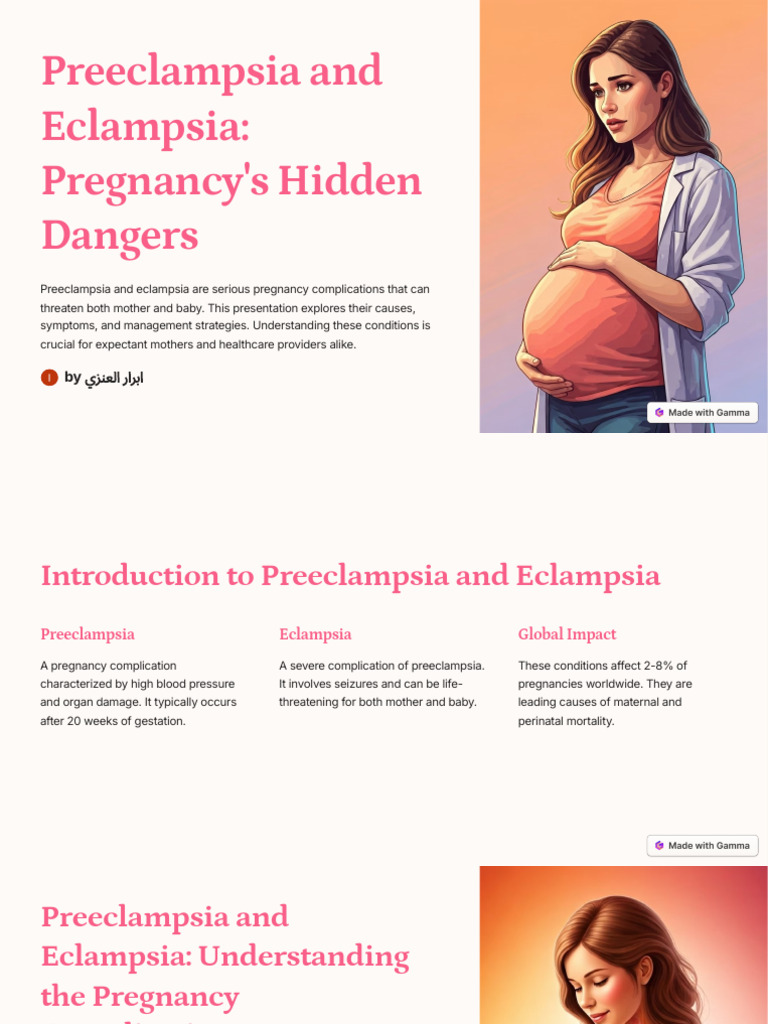 Preeclampsia and Eclampsia Pregnancys Hidden Dangers | PDF | Mammalian ...