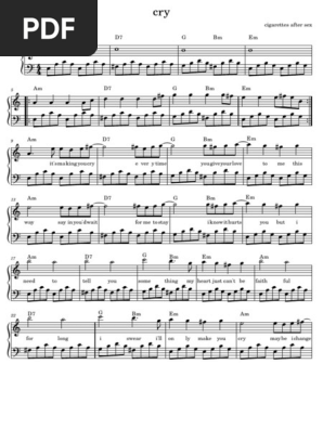 cigarettes after sex cry lyrics meaning Cigarettes After Sex: Cry Chords