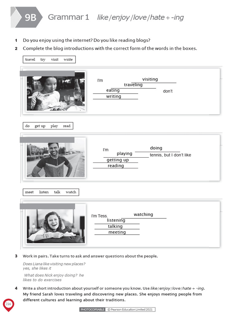 Like Enjoy Love Hate Ing | PDF
