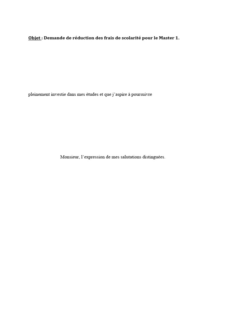 Demande de réduction des frais de scolarité | PDF
