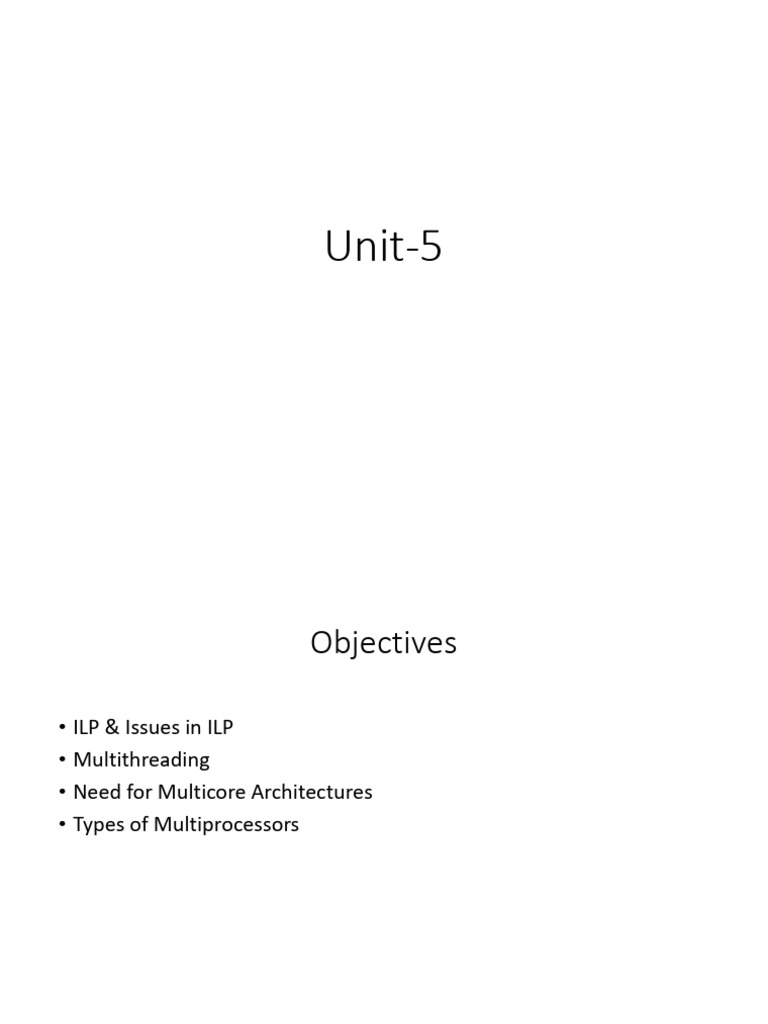 Instruction Level Parallelism & Multithreading | PDF | Parallel ...