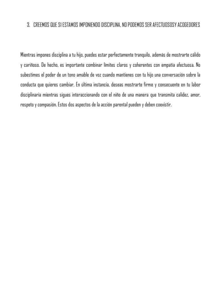 Disciplina y Calidez en la Crianza | PDF