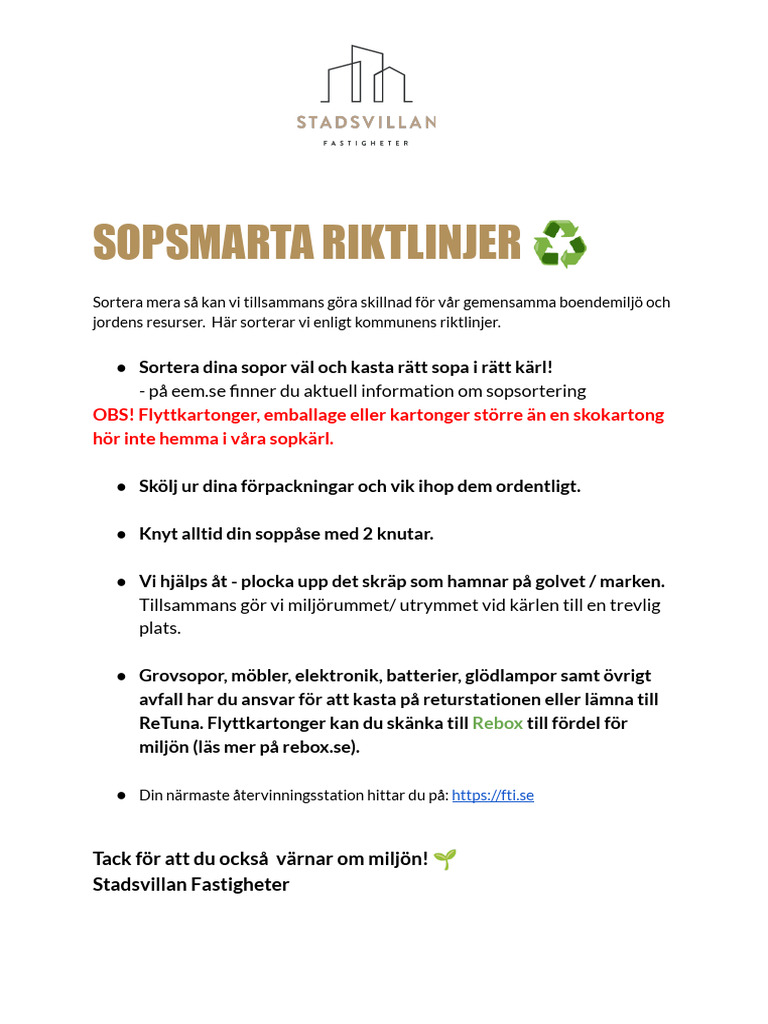SOPHANTERING - Hemsida Utskick-2 | PDF
