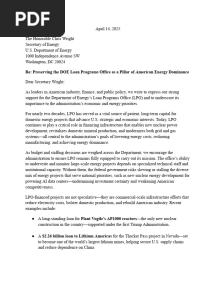 Letter of Support for LPO