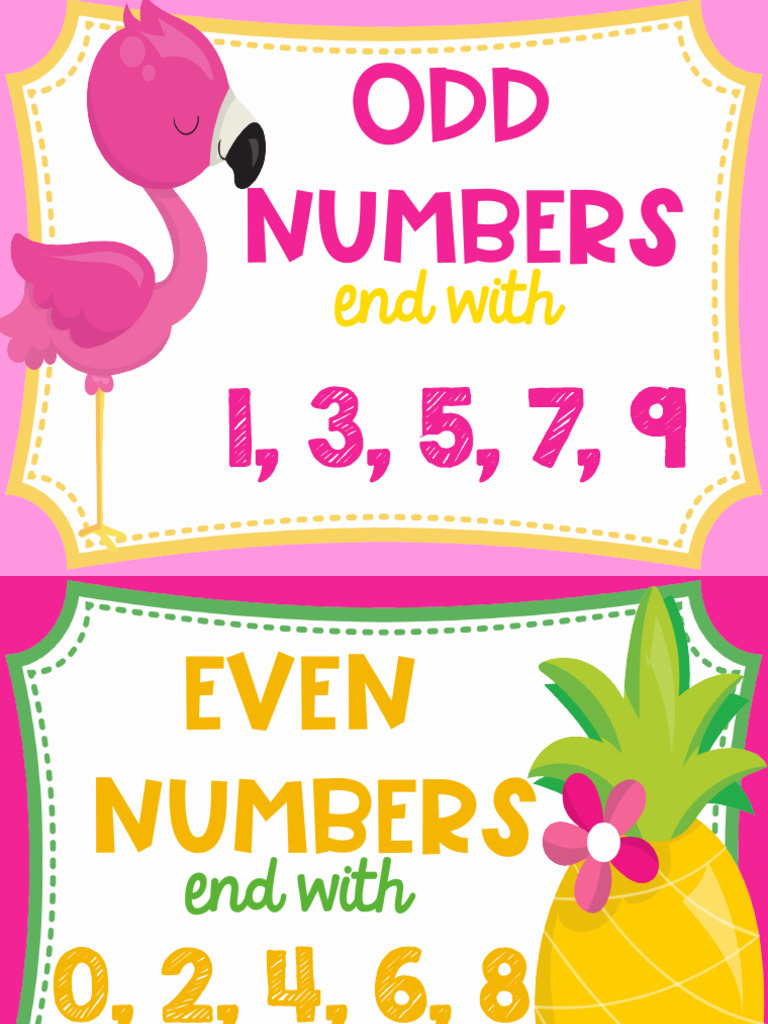 Odd Numbers: End With | PDF