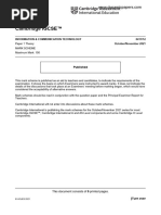 Cambridge IGCSE ™: Information & Communication Technology 0417/11 | PDF ...