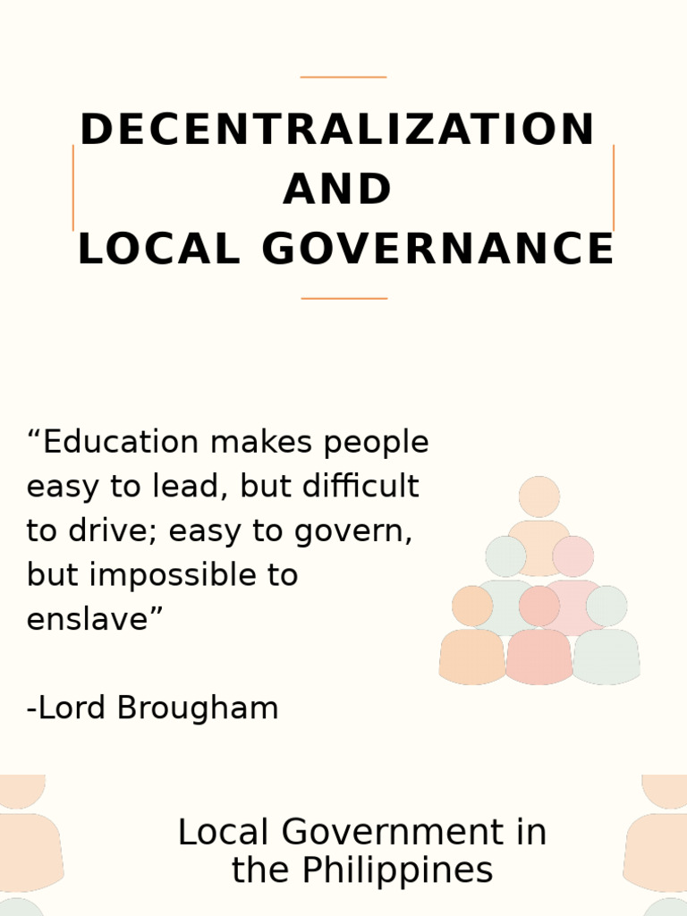 Decentralization and Local Governance - 20250312 - 075730 - 0000 | PDF ...