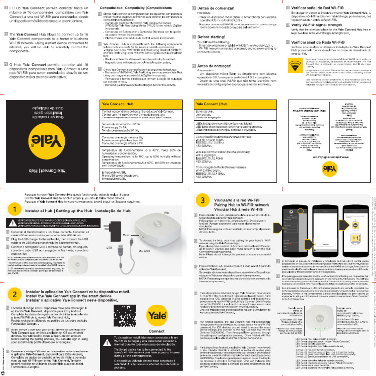 Hub Yale Connect - Primera Generación | PDF