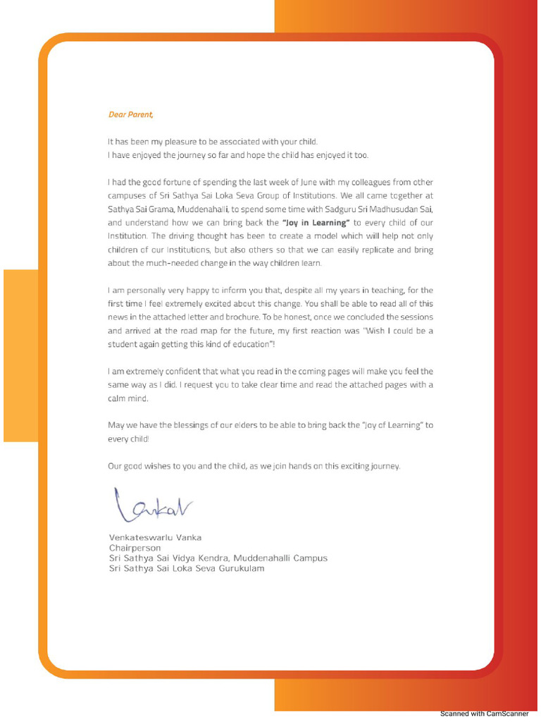 1 of 3 - Chairperson's Letter | PDF