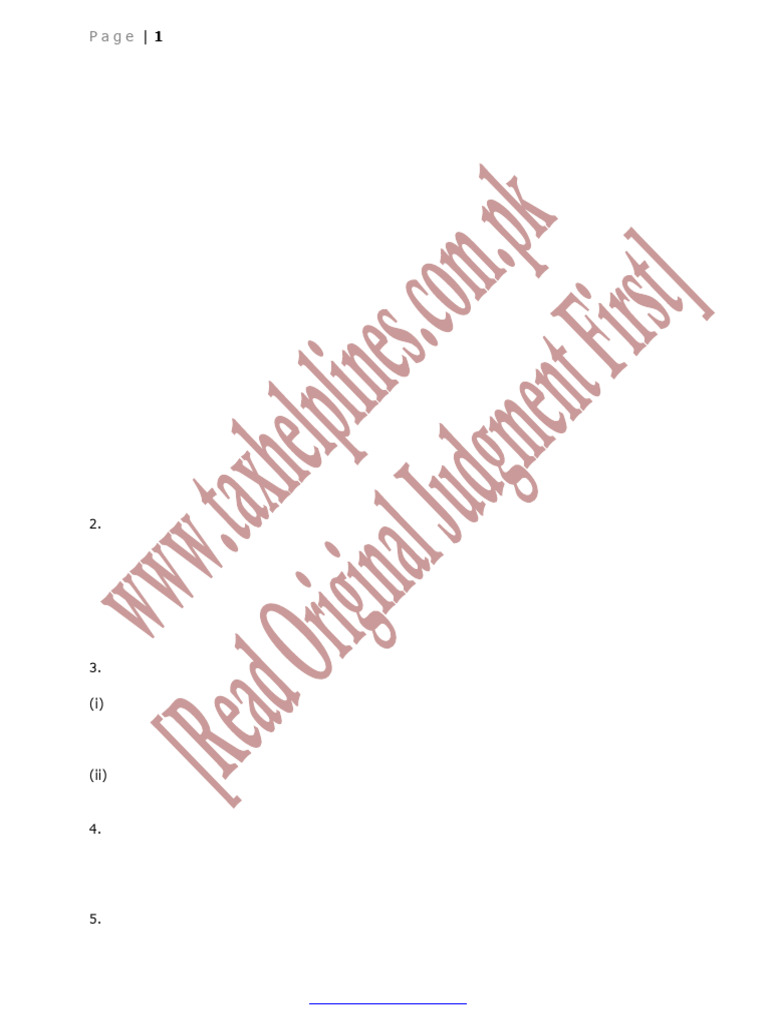 Lahore High Court Sales Tax Ruling | PDF | Payments | Taxes
