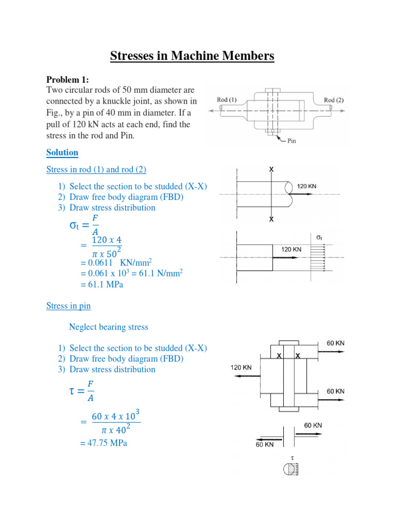 Stress Analysis in Machine Components | PDF | Stress (Mechanics ...