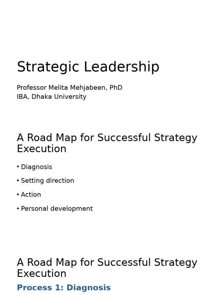 Strategic Leadership - 2 | PDF