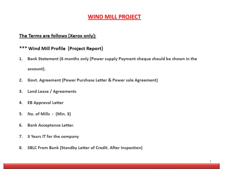 Windmill Project | PDF