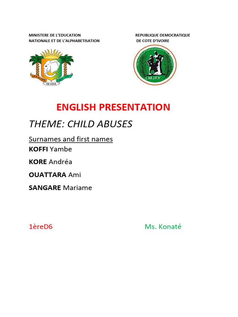INTRODUCTION Children Are Vulnerable and Defenceless | PDF | Child ...