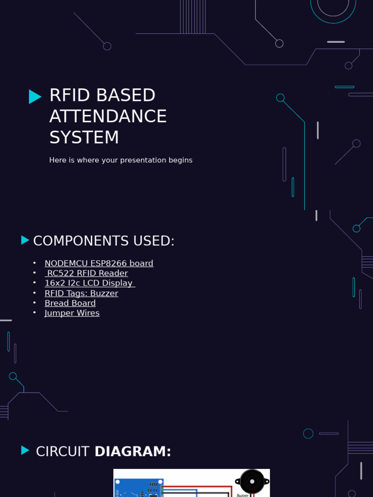 RFID Attendance System Overview | PDF | Radio Frequency Identification ...