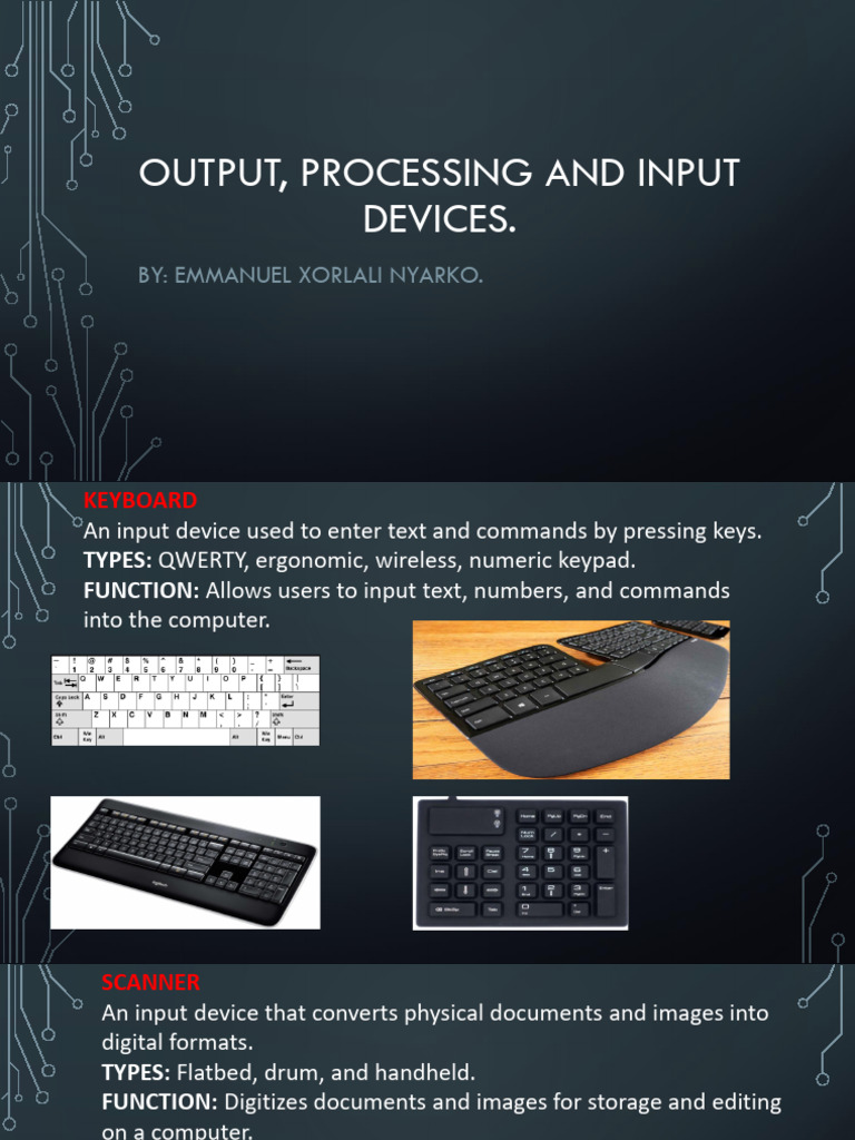 Output, Processing and Input Devices 3 | PDF