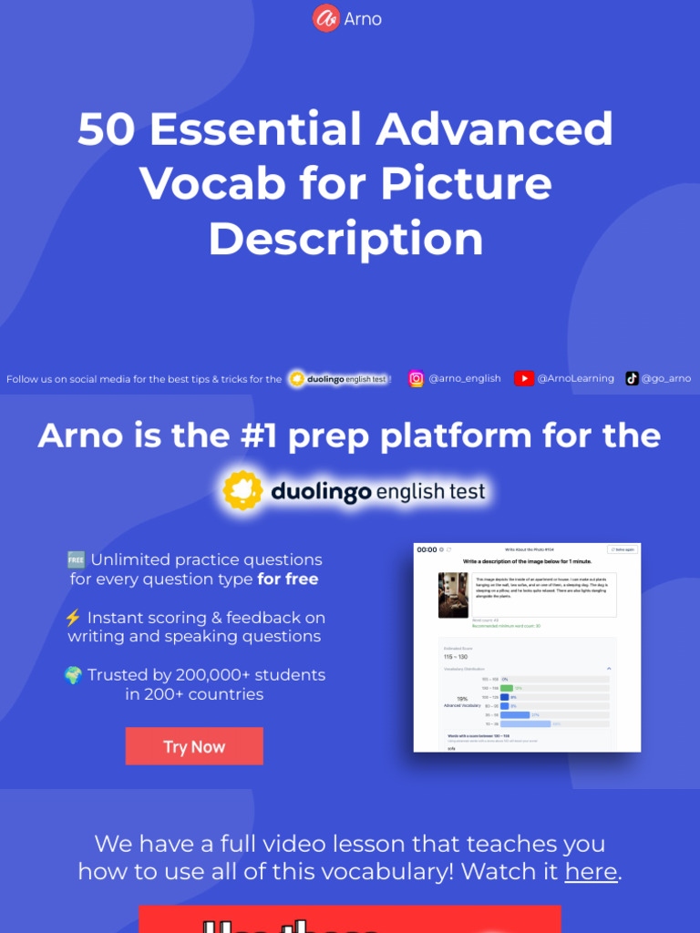 50 Advanced Vocabulary for Images | PDF | Sky