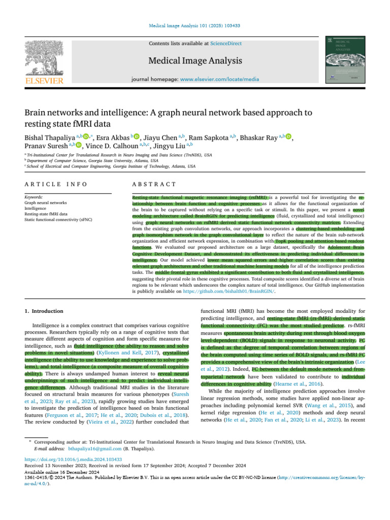 Brain RGIN | PDF | Behavioural Sciences | Cognition