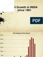 Growth of FDI Since 1991