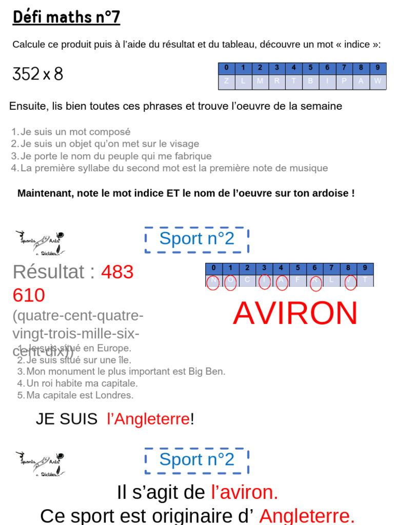 Mot composé et défi 7 | PDF